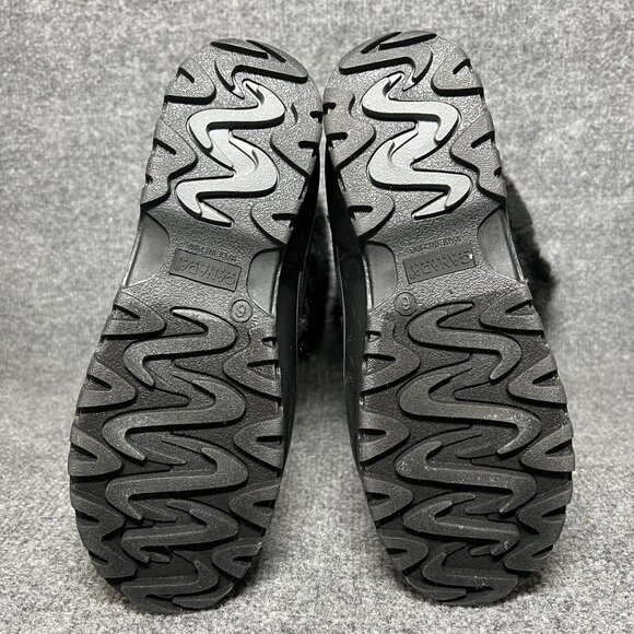 Canada Weather Gear Calie Boots Womens 6 Blue Black Faux Fur Waterproof Snow NEW - Picture 8 of 11